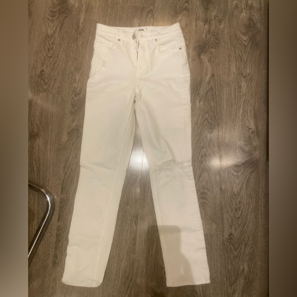 Paige Sarah Slim white jeans